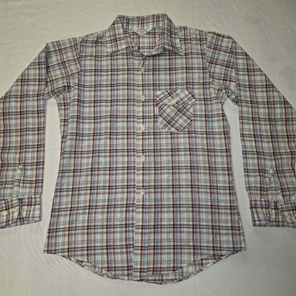 Vintage Levi Strauss & Co Plaid Button Up Long Sleeve Shirt
